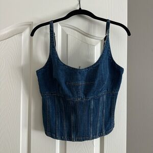 Maeve Denim Corset Tank